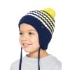 Chlapecká pletená čepice - 9364 - tmavě modrá