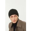 Pánská pletená čepice - 2903 - černá - pro obvod hlavy 58 cm