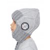 Chlapecká pletená čepice - 7987 - světle šedá