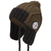 Chlapecká pletená čepice - 7987 - tmavý khaki