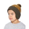 Chlapecká pletená čepice - 9321 - khaki