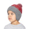 Chlapecká pletená čepice - 9321 - šedý melanž - pro obvod hlavy 52 cm