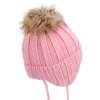 Dívčí pletená čepice - 9629 - světle růžová - pro obvod hlavy 50 cm