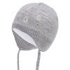 Dívčí pletená čepice - 9661 - světle šedá - pro obvod hlavy 50 cm