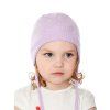 Dívčí pletená čepice - 9661 - světle šeříková — Marhatter