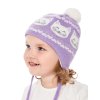 Dívčí pletená čepice - 9666 - světle fialková - pro obvod hlavy 50 cm