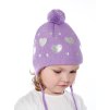Dívčí pletená čepice - 9867 - světle fialková