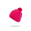 Dívčí pletená čepice - 0183 - tmavě růžová