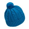 Dívčí pletená čepice - 0183 - tmavě tyrkysová