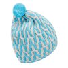 Dívčí pletená čepice - 9151 - světle modrá