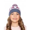 Dívčí pletená čepice - 9389 - bílá - pro obvod hlavy 52 cm