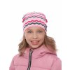 Dívčí pletená čepice - 9413 - malinová - pro obvod hlavy 52 cm