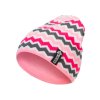 Dívčí pletená čepice - 9413 - malinová - pro obvod hlavy 52 cm
