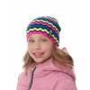 Dívčí pletená čepice - 9413 - duhová - pro obvod hlavy 52 cm