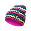 Dívčí pletená čepice - 9413 - duhová - pro obvod hlavy 52 cm