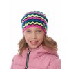 Dívčí pletená čepice - 9413 - duhová - pro obvod hlavy 52 cm