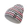 Dívčí pletená čepice - 9413 - šedá/růžová - pro obvod hlavy 52 cm