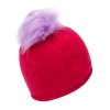 Dívčí pletená čepice - 9474 - malinová - pro obvod hlavy 52 cm