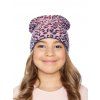 Dívčí pletená čepice - 9536 - plameňák — Marhatter
