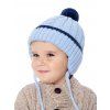 Chlapecká kojenecká pletená čepice - 9635 - světle modrá — Marhatter