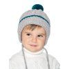 Chlapecká kojenecká pletená čepice - 9635 - světle šedá — Marhatter
