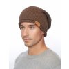 Pánská pletená čepice - 7808 - hnědá - pro obvod hlavy 59 cm