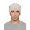 Pánská pletená čepice - 8030 - světle béžová - pro obvod hlavy 59 cm