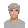 Pánská pletená čepice - 8030 - šedá/béžová - pro obvod hlavy 59 cm