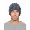 Pánská pletená čepice - 8649 - džínsová