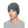 Pánská pletená čepice - 8649 - džínsová - pro obvod hlavy 59 cm