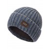 Pánská pletená čepice - 8649 - džínsová - pro obvod hlavy 59 cm