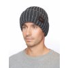 Pánská pletená čepice - 8649 - šedá - pro obvod hlavy 59 cm