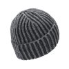 Pánská pletená čepice - 8649 - šedá - pro obvod hlavy 59 cm
