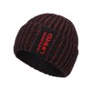 Pánská pletená čepice - 9768 - černá/červená - pro obvod hlavy 59 cm