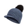 Dámská pletená čepice - 9585 - džínsová - pro obvod hlavy 58 cm
