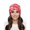 Dámská pletená čepice - 9024 - červená - pro obvod hlavy 58 cm