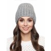 Dámská pletená čepice - 9571 - šedá