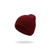 Dámská pletená čepice - 9571 - bordo - pro obvod hlavy 58 cm