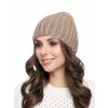 Dámská pletená čepice - 9571 - béžová - pro obvod hlavy 58 cm
