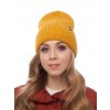 Dámská pletená čepice - 1020 - hořčicová