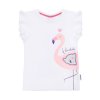 Dívčí tílko Flamingo - bílá - velikost 122