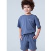 Unisex pyžamo Base, krátké kalhoty, krátký rukáv - tmavě modrá - velikost 122