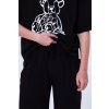 Chlapecké pyžamo Teddy Bear - krátký rukáv, dlouhé kalhoty - černá - velikost 164