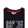 Chlapecké tričko s krátkým rukávem Basket - černá - velikost 170
