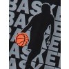 Chlapecké tričko s krátkým rukávem Basket - černá - velikost 170