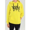 Chlapecká mikina s kapucí Graffiti - žlutá - velikost 170