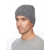 Pánská pletená čepice - 8963 - černo-bílá - pro obvod hlavy 59 cm