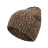 Pánská pletená čepice - 8963 - kávová - pro obvod hlavy 59 cm