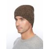Pánská pletená čepice - 8963 - kávová - pro obvod hlavy 59 cm