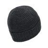 Pánská pletená čepice - 9029 - černá/tmavě šedá — Marhatter